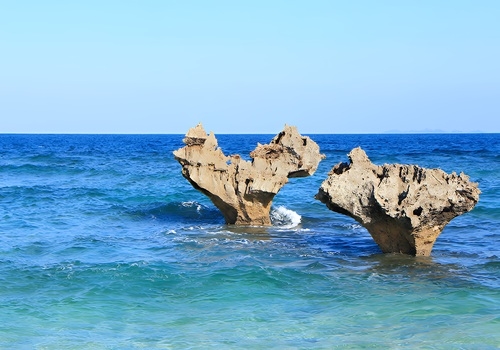 古宇利島心型岩海灘→美麗海水族館→AEON永旺購物廣場(寶可夢中心/BIC CAMERA/當地超市)→飯店