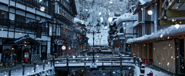 飯店雪景