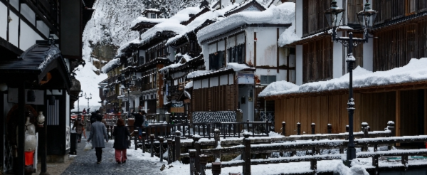 飯店雪景