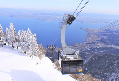 京阪神親子玩雪趣六日~琵琶湖雪場、環球影城、日本最大淡水魚水族館、限定手作市集 琵琶湖雪場纜車