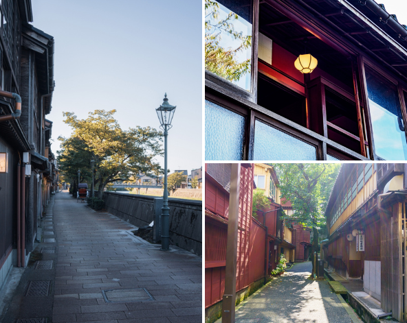 加賀百萬石之城~金澤城→日本三大名園~兼六園→近江町魚市場→東茶屋街~外牆貼滿閃亮金箔的金箔土藏→主計町茶屋街