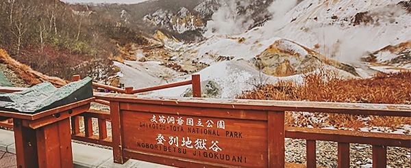 北海道第一大~北海道神宮→羊之丘展望台→大自然鬼斧神工景致~登別地獄谷&溫泉街→入住登別溫泉飯店