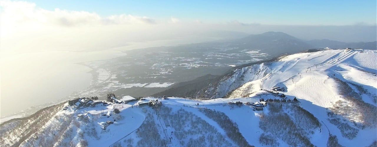 琵琶湖滑雪場(美麗的湖景與被稱為關西阿爾卑斯山)→前往飯店
