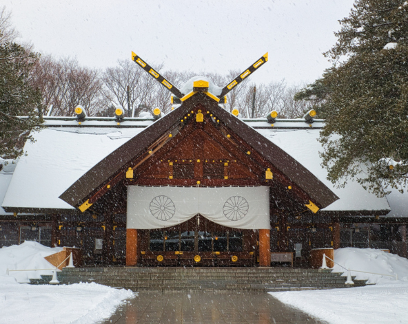 北海道神宮→新千歲空港→返回台灣